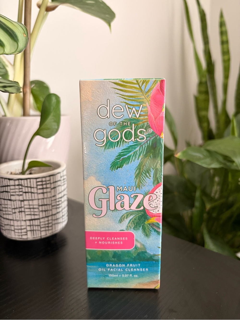 dew of the gods Maui Glaze Dragon Fruit Oil Facial Cleanser